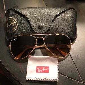 Brown Aviator Ray-bans